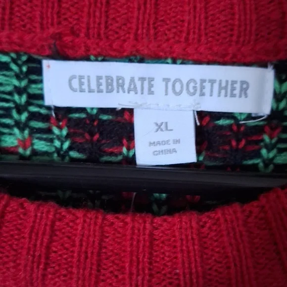 NWOT Ugly Christmas Sweater - Christmas Cow with Drink Holder XL - Picture 4 of 7